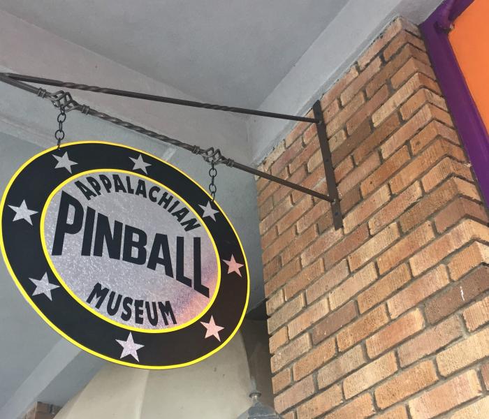 Pinball museum sign