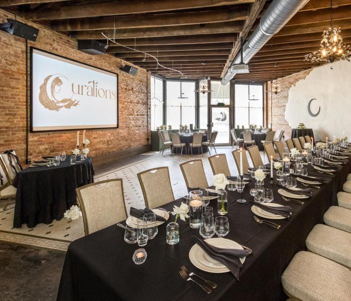 Interior of Curations Private Event Space