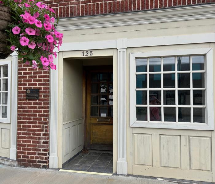 Store front - has historic plaque