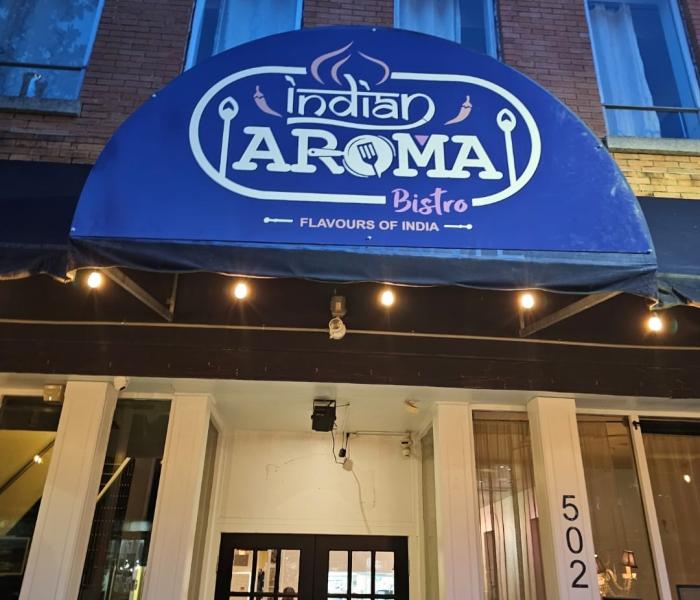 indian aroma bistro storefront