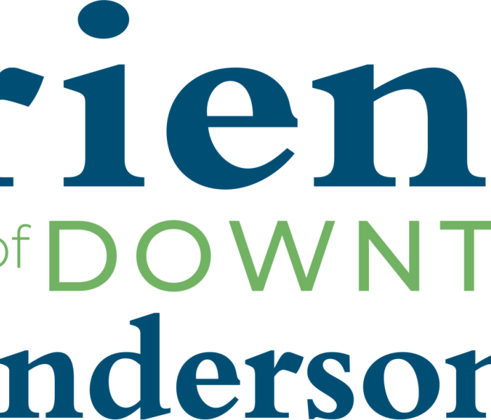 logo text has written out friends of downtown