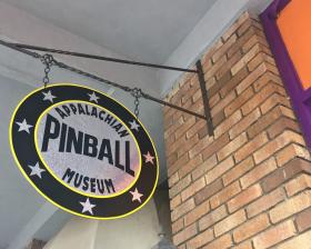 Pinball museum sign