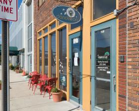 door to dandelion cafe