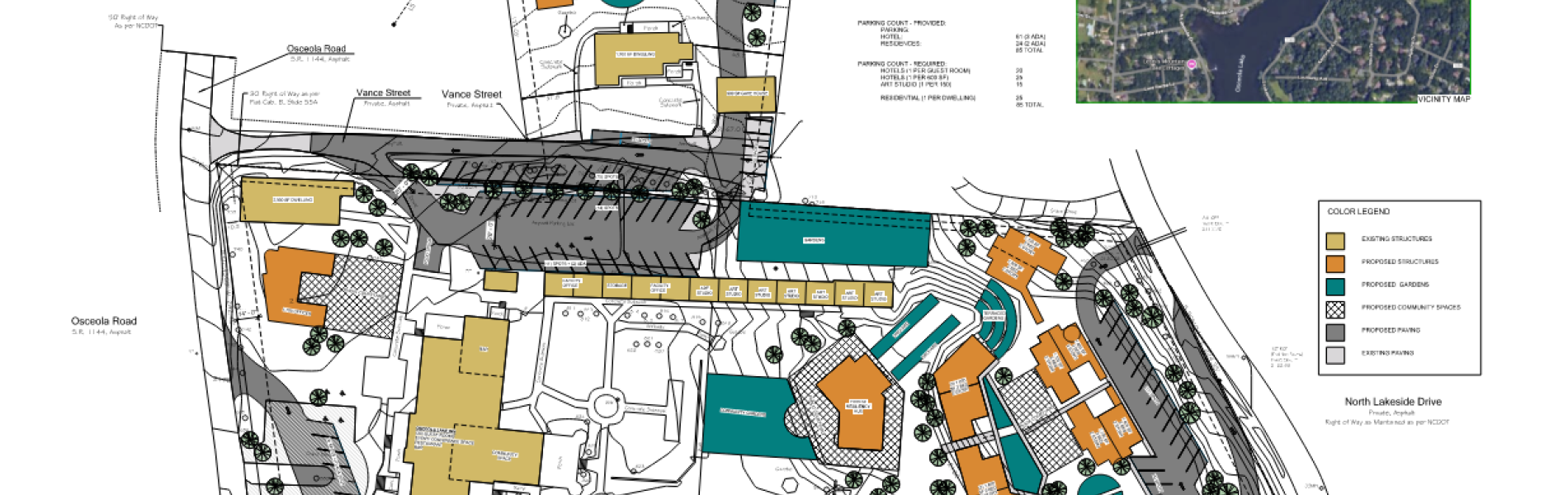 concept plan for Osceola Lake Inn