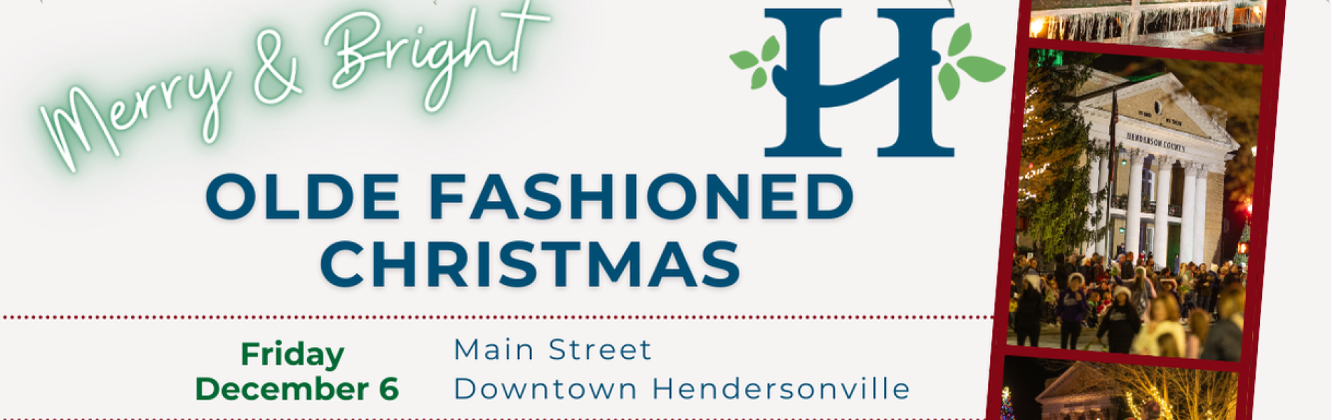 Olde Fashinoed Christmas Friday, December 6