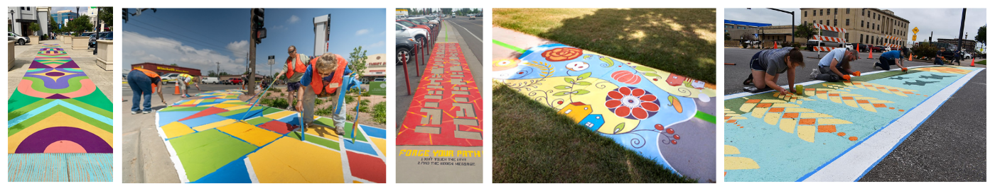 images of sidewalk mural designs