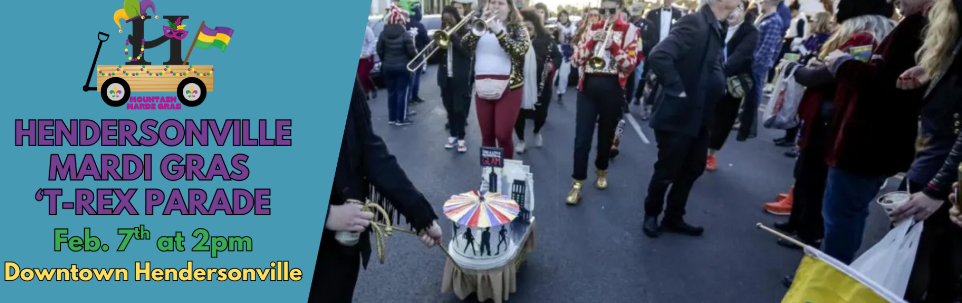 Hendersonville Mardi Gras: 'T-Rex Parade 