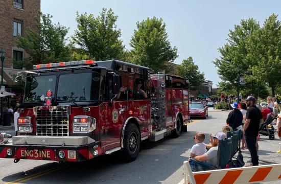 firetruck in parade
