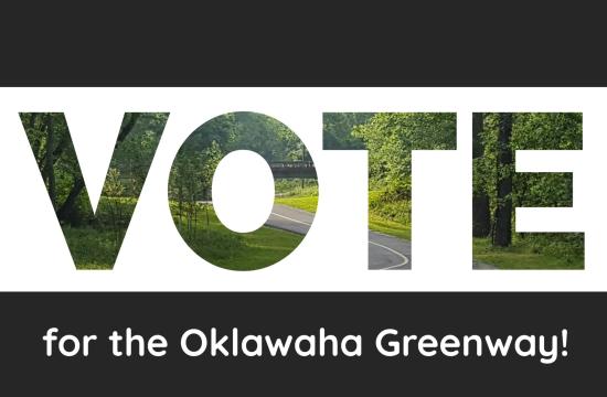 greenway photo and the word vote