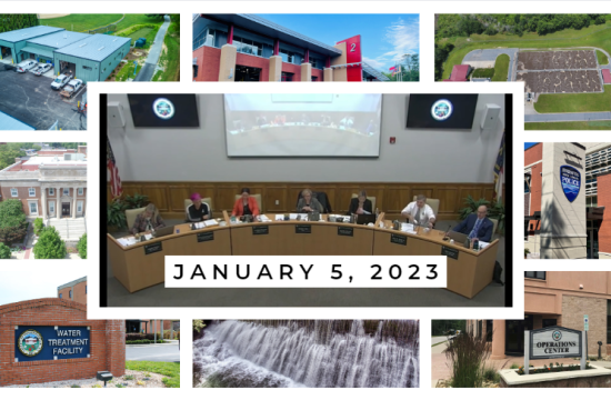 collage of city facility buildings