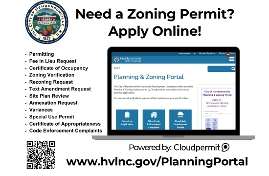 Planning Portal Computer Screen