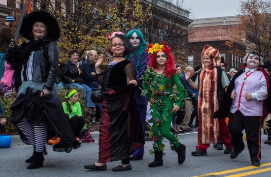 kids in halloween costumes