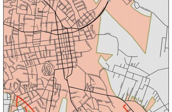 map of streets being resurfaced in 2020