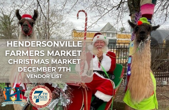 Vendor List for Hendersonville Farmers Market: Christmas Market Dec. 7th