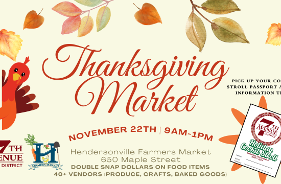 Graphic for the Thanksgiving Market on Nov 22