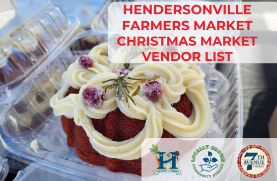 Vender List graphic for Christmas Market Dec 6