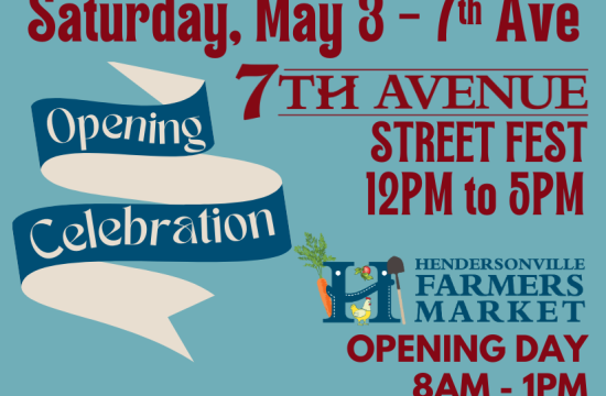 logo for Saturday May 3 farmers market and 7th avenue street fest