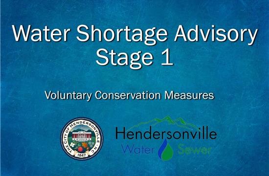 Stage 1 Water Shortage Advisory