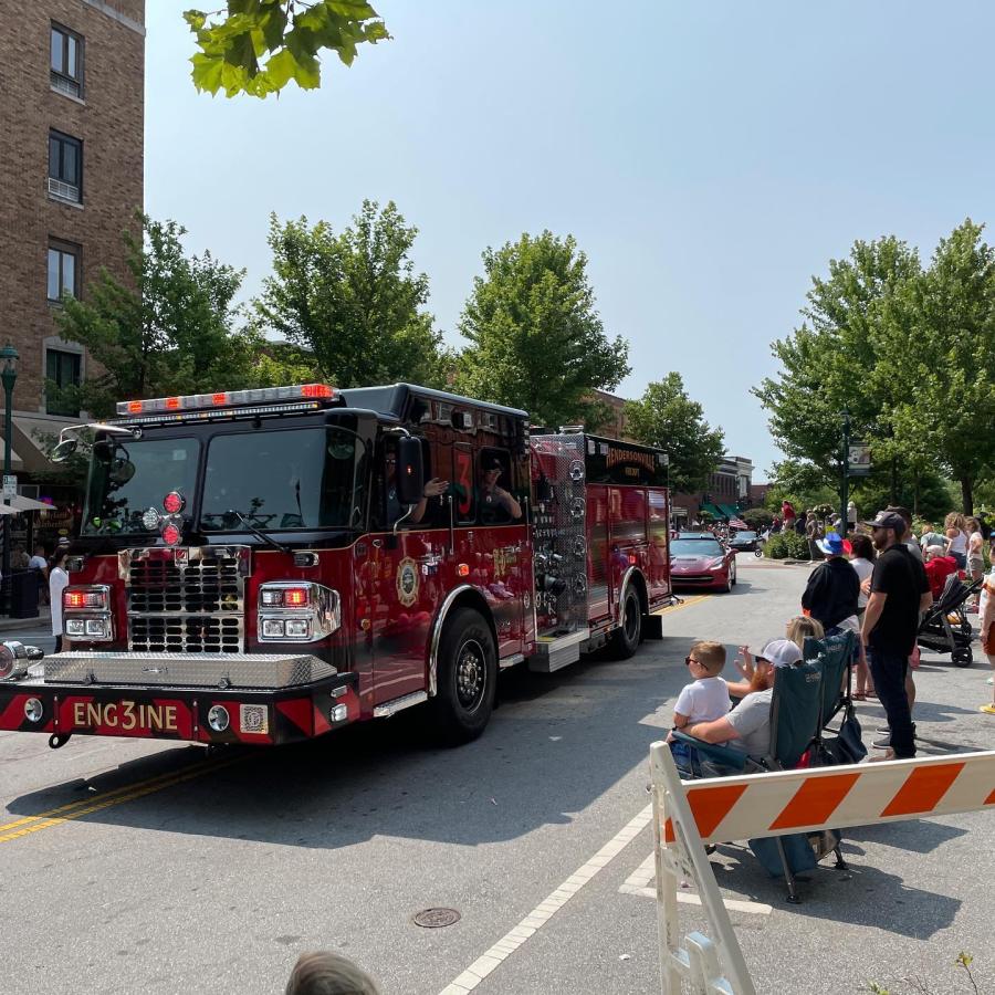 firetruck in parade