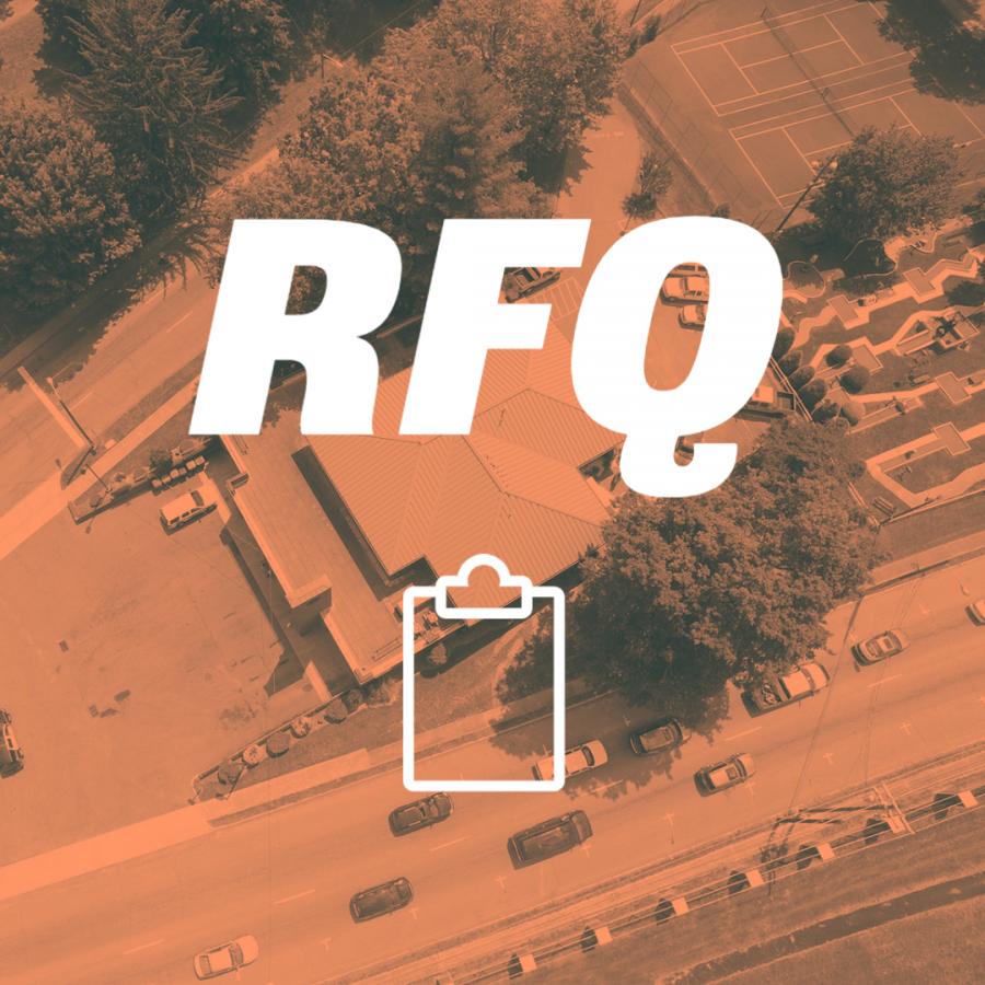 letters rfq and a clipboard icon