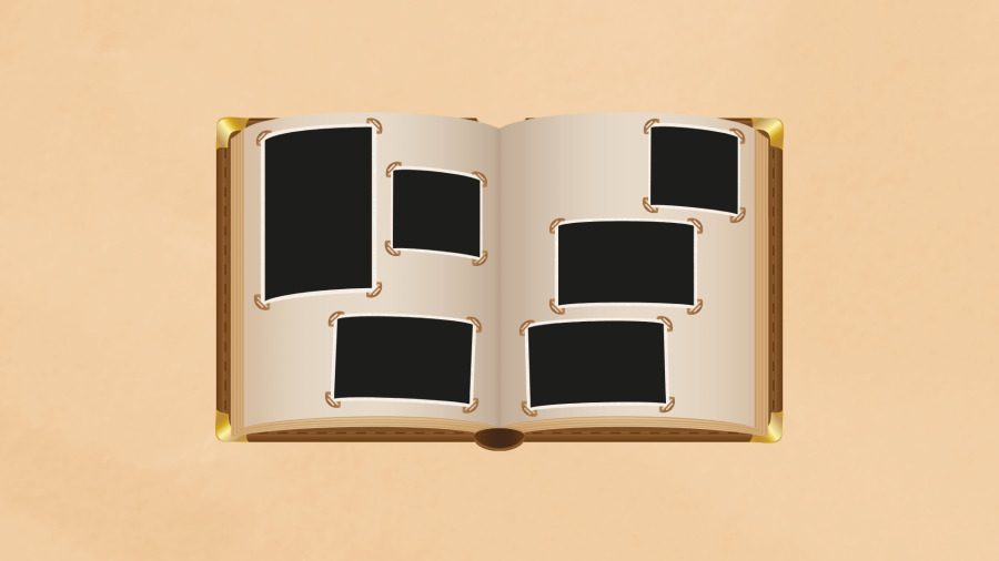 blank photo album