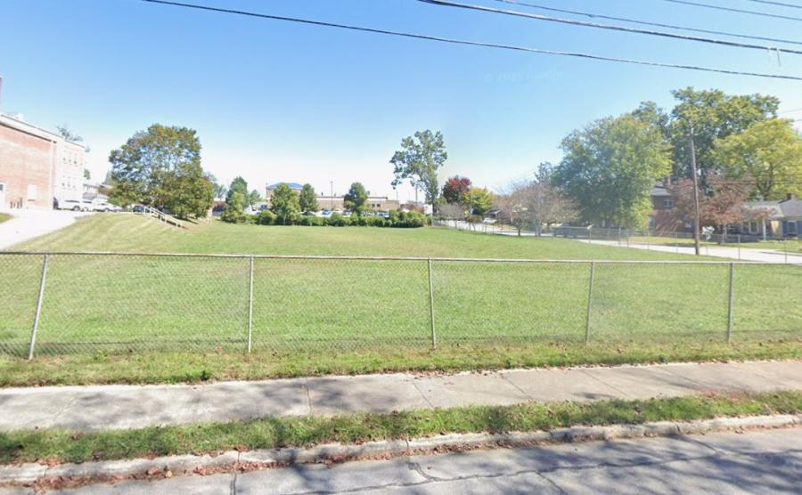 Field behind the school administration building