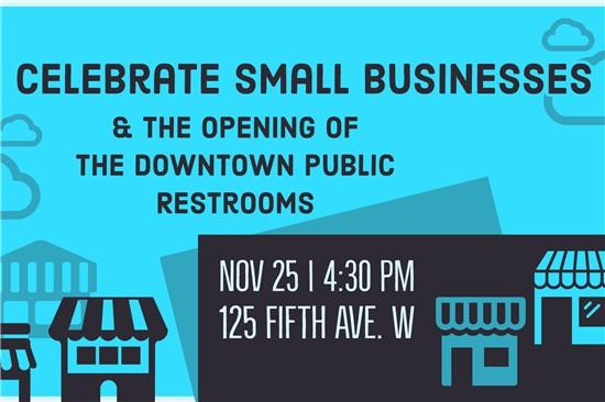 Downtown Public Restrooms Open Ahead of Small Business Saturday