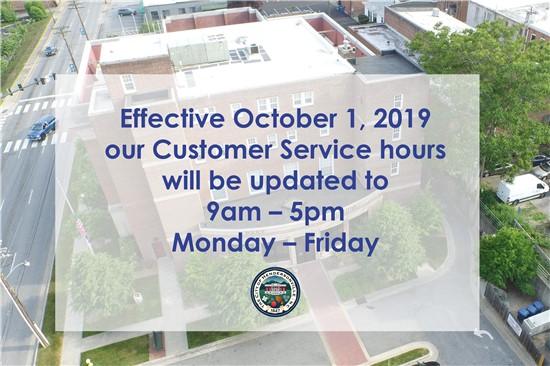 Updated Customer Service Hours