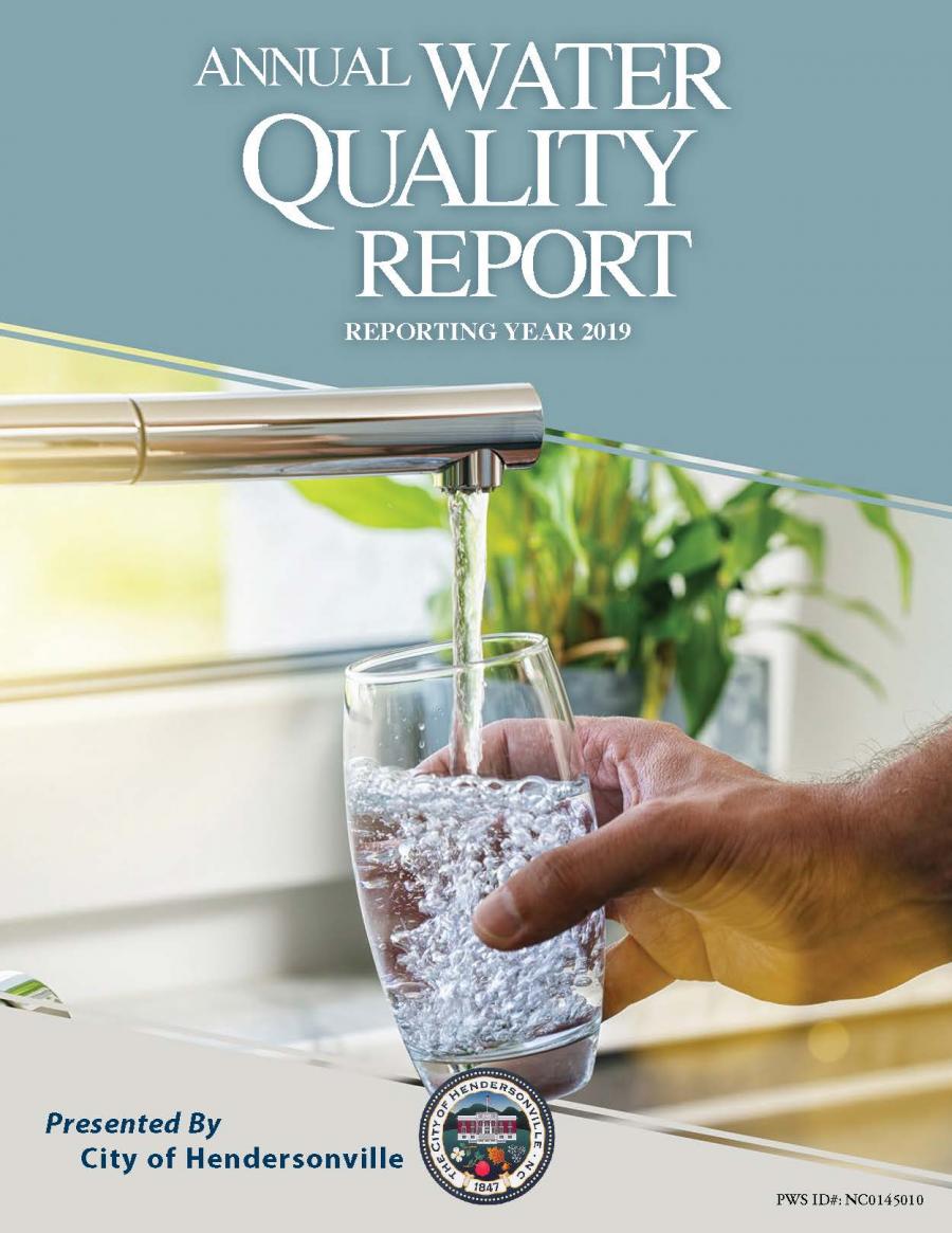Water Quality Report front page