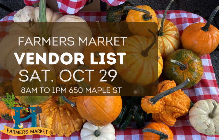 Vendor List Oct. 29th