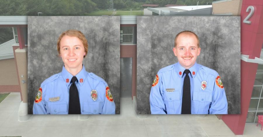 Photo of Riley Fore and Dylan Williams smiling