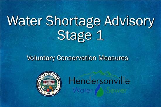 Stage 1 Water Shortage Advisory