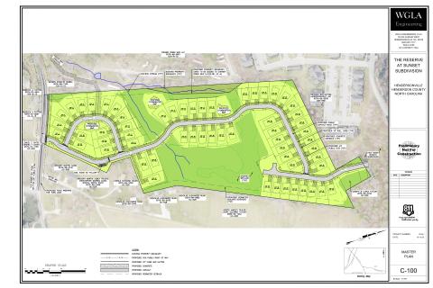concept plan of the reserve at sunset.