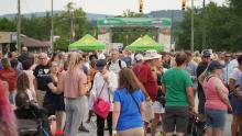 crowd at an outdoor concert