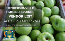 September 2nd Vendor List HFM
