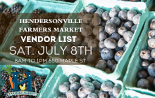 July 8 Vendor list