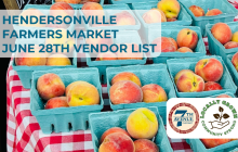 Graphic of for the Vendor list for June 28th Hendersonville Farmers Market