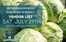 July 29th vendor list