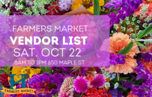 Oct. 22nd Hendersonville Farmers Market 