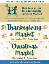 Hendersonville Holiday Markets 