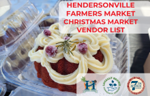 Vender List graphic for Christmas Market Dec 6