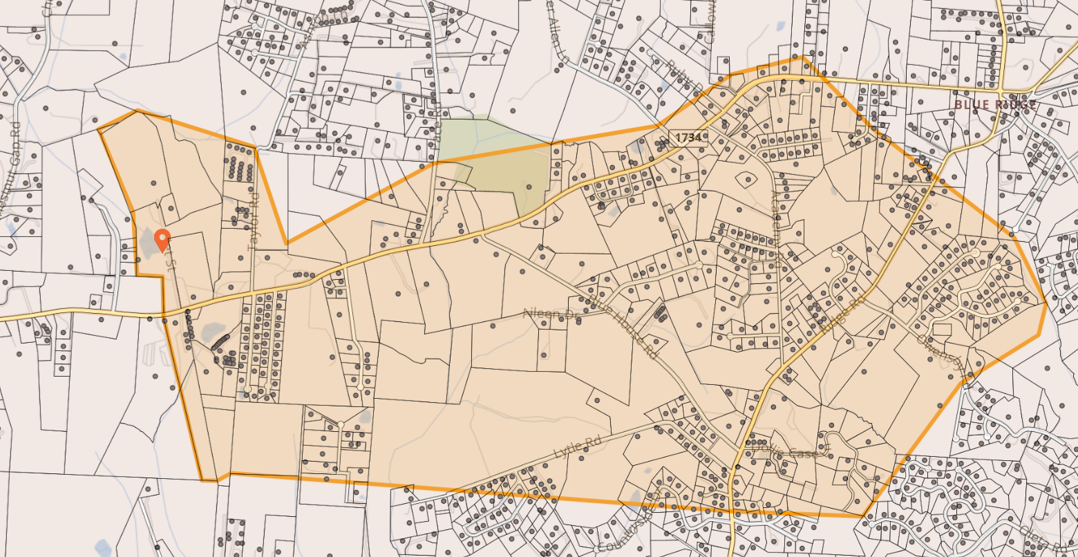 Map of Sugarloaf rd, Blue House, Academy, Owensby in Hendersonville