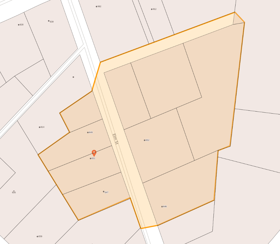Map of Elm St in Hendersonville Map of Elm St in Hendersonville