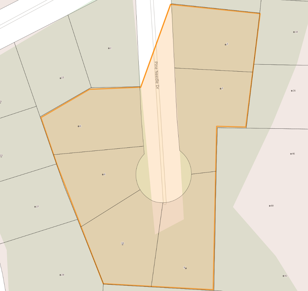 Map of Pine Needle Dr in Fletcher NC