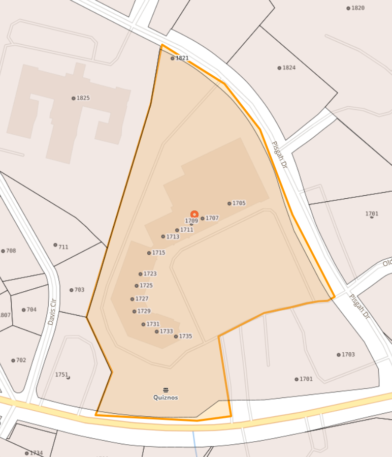 Map of 1705 Brevard Rd in Hendersonville