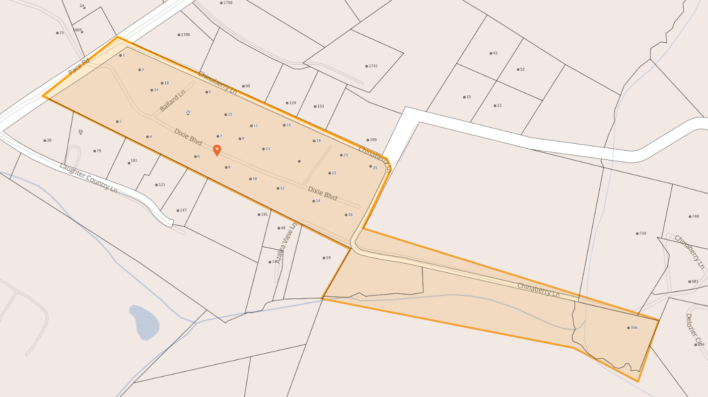 Map of Dixie Blvd in Hendersonville