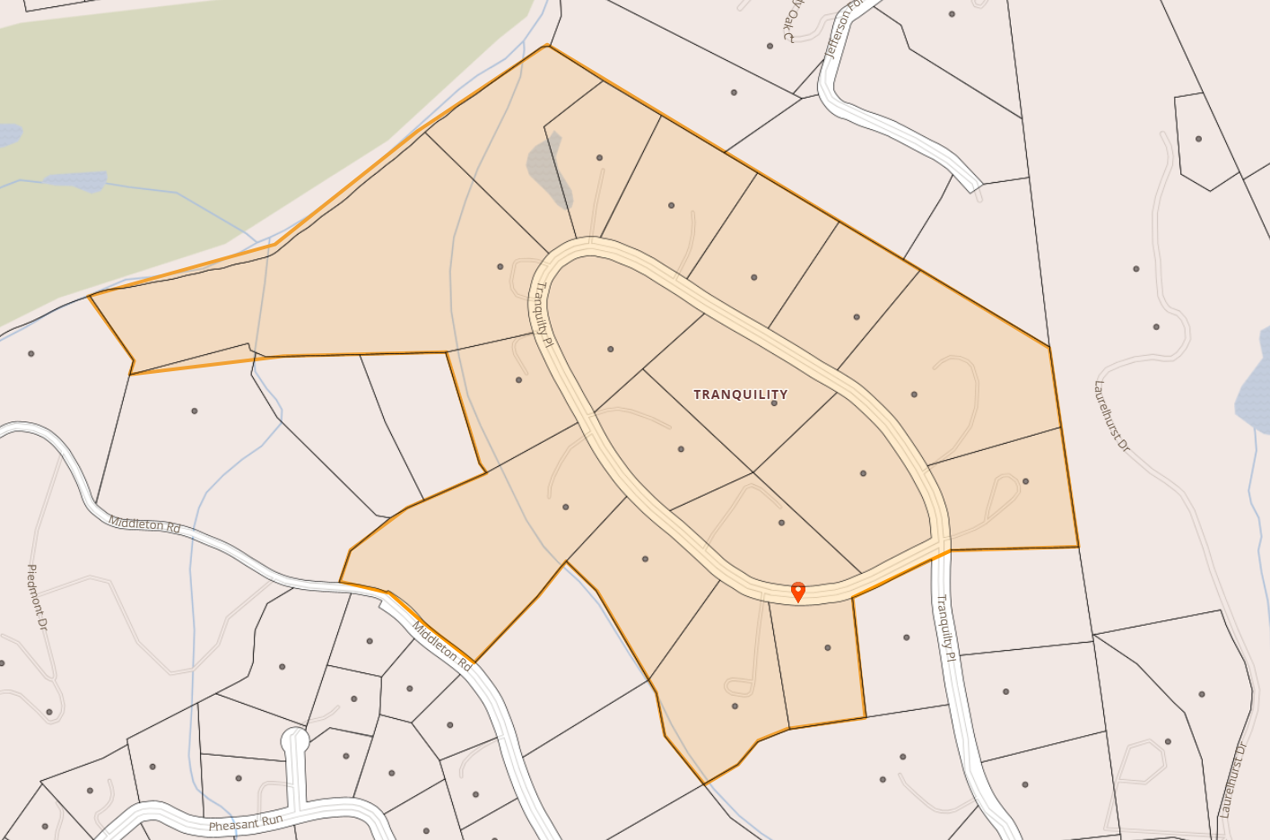 Map of Tranquility Place