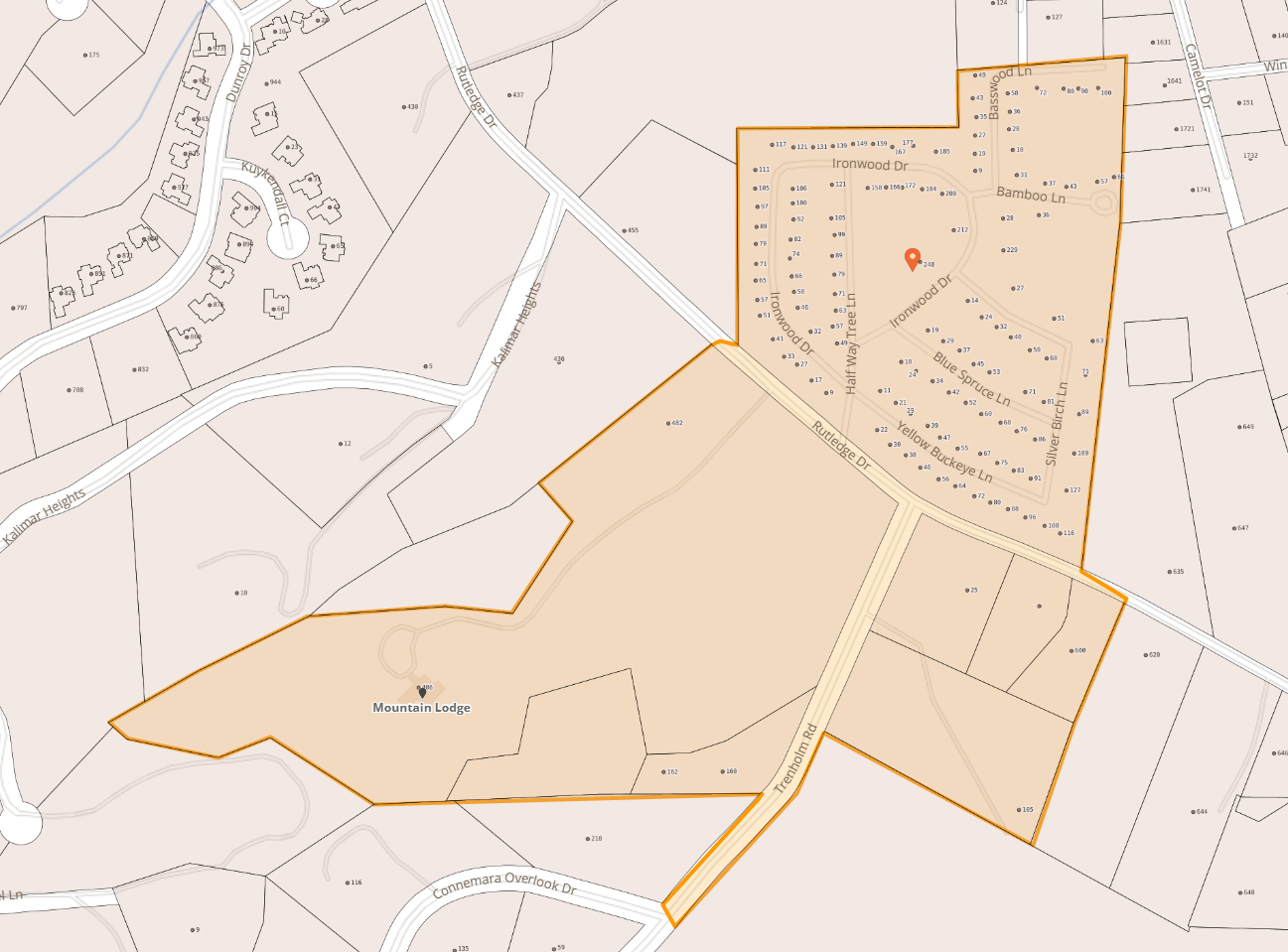 Map of Trenholm Rd and Halfway Tree Retirement Community