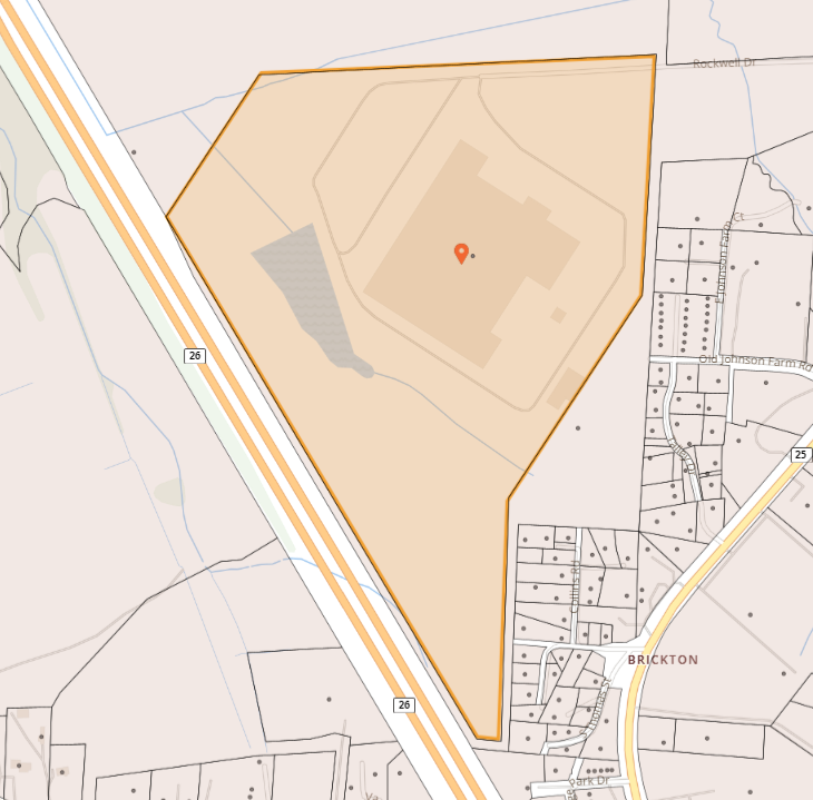 Map of Old Johnson Farm Rd in Fletcher