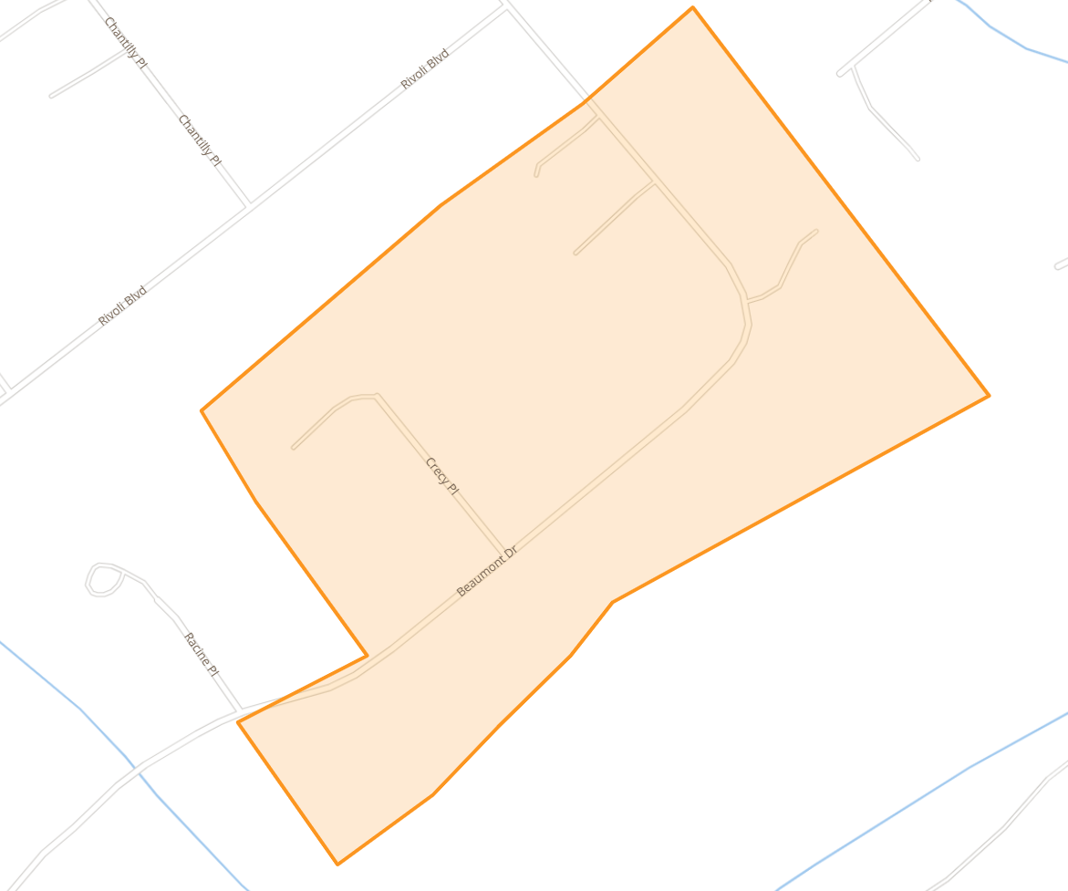 Map of Beaumont Dr area in Hendersonville NC